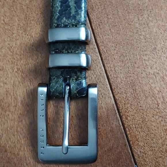 Vintage Perry Ellis Snakeskin Belt M - Picture 5 of 10